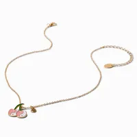 Best Friends Pink Cherries Pendant Necklaces - 2 Pack