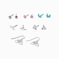 Pastel Star & Rainbow Mixed Stud & Drop Earring Set - 6 Pack