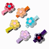 Claire's Club Bright Flower Hair Clips - 6 Pack