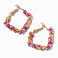 Twisted Braided 20MM Hoop Earrings