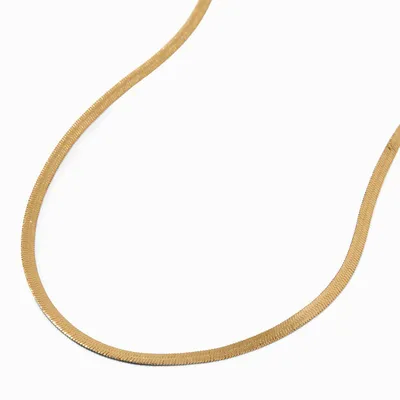C LUXE by Claire's 18k Yellow Gold Plated Snake Chain Necklace