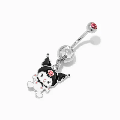Kuromi® Stainless Steel 14G Charm Belly Ring