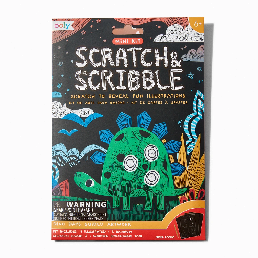 ooly® Dino Days Scratch & Scribble Mini Kit