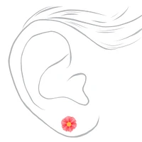 Floral Stud Earrings - 6 Pack