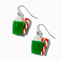 Peppermint Hot Cocoa Drop Earrings