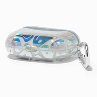 Wavy Happy Faces Holographic Earbud Case Cover