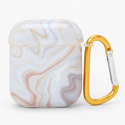 Golden Marble Silicone Earbud Case Cover - Compatible With Apple AirPods®