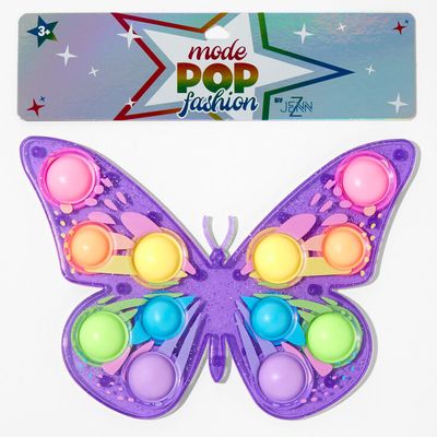 Pop Fashion Rainbow Butterfly Hard Mat Popper Fidget Toy