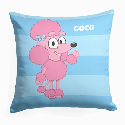 Bluey Roll Call Coco Printed Throw Pillow (ds)