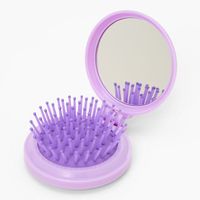 Rainbow Bling Pop-Up Hair Brush - Purple