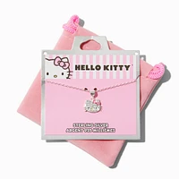 Hello Kitty® Crystal Sterling Silver Pendant Necklace