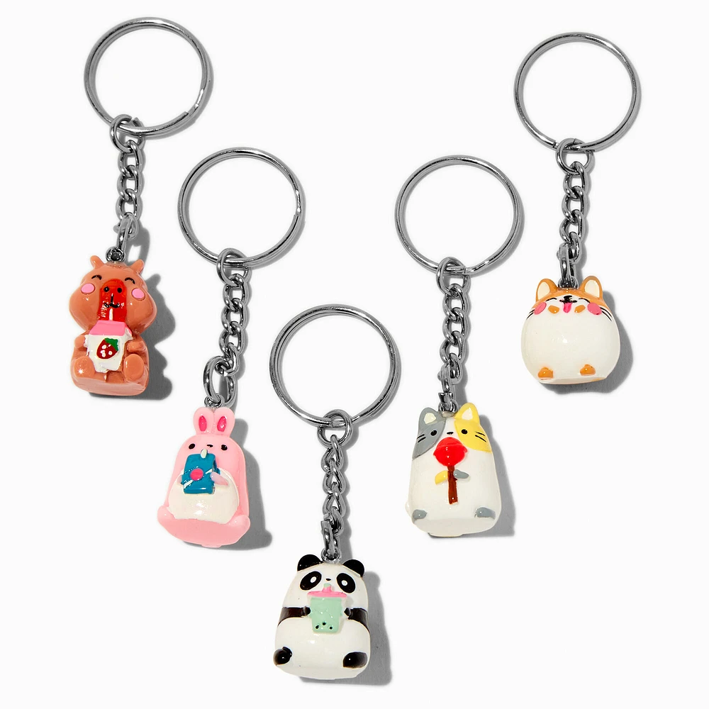 Best Friends Critter Snacks Keychains - 5 Pack