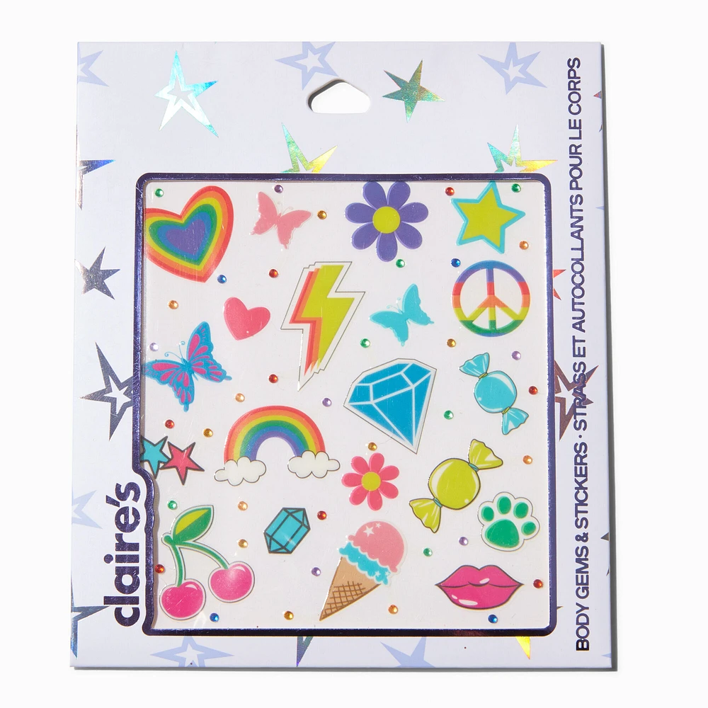 Rainbow Mixed Body Stickers