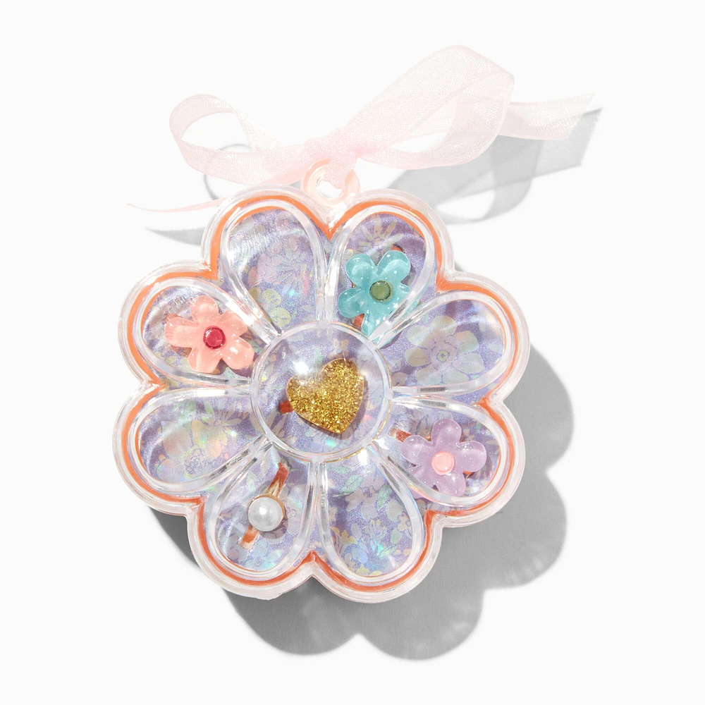 Claire's Club Flower Box Rings - 5 Pack