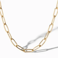 C LUXE by Claire's 18k Yellow Gold Plated Paperclip Chain Necklace