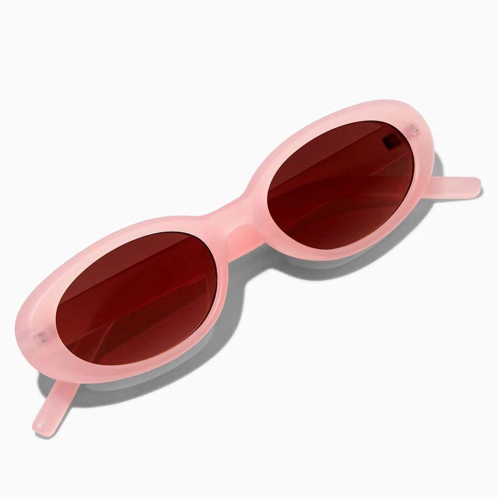 Pink Oval Sunglasses