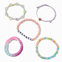 Pastel ''Dreamer'' Beaded Bracelet Set - 5 Pack