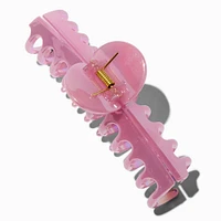 Light Pink Pearlized Large Barrel Hair Claw