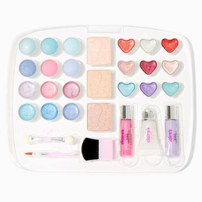 Claire's Club Clear Pink Makeup Case