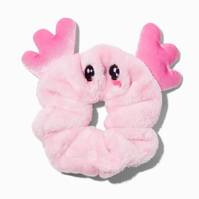 Pink Axolotl Hair Scrunchie