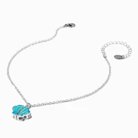 Claire's Club Mermaid Shell Silver-tone Necklace