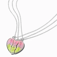 "Mama & Mini" Split Heart Pendant Necklaces - 3 Pack