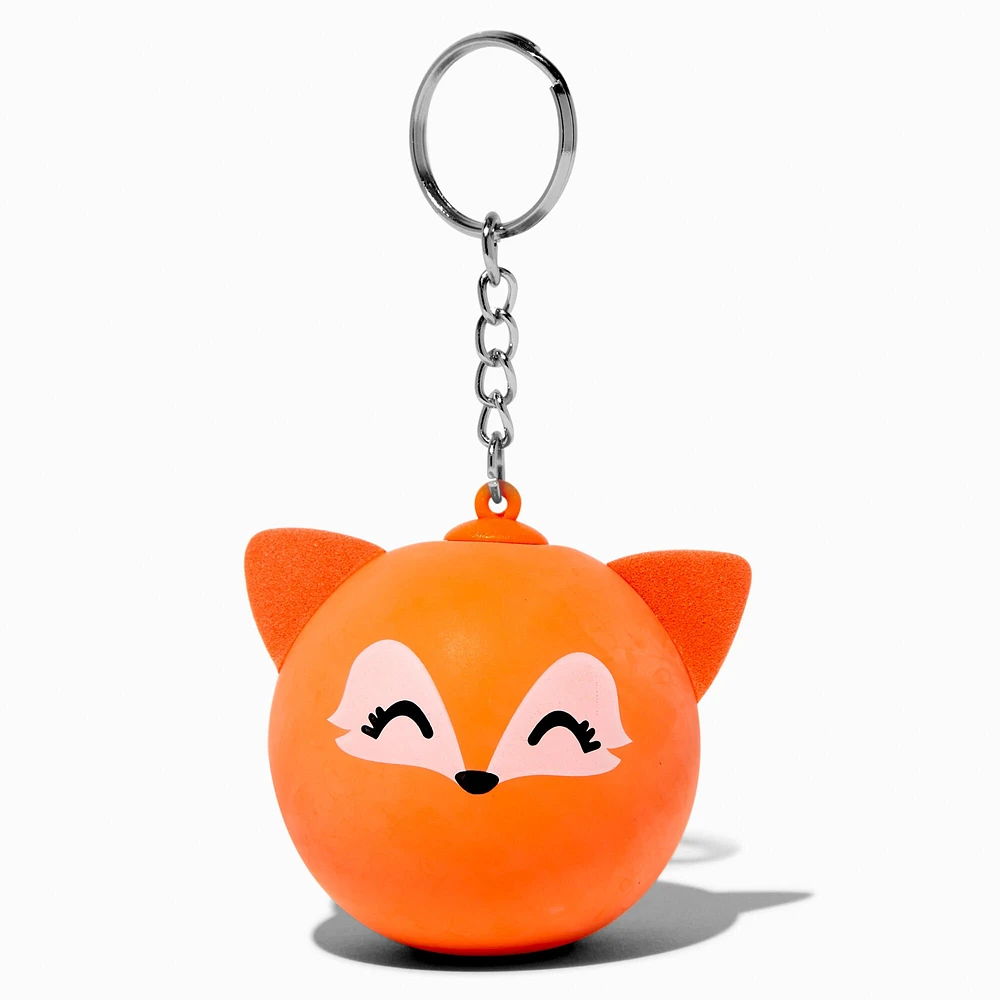 Orange Fox Stress Ball Keychain