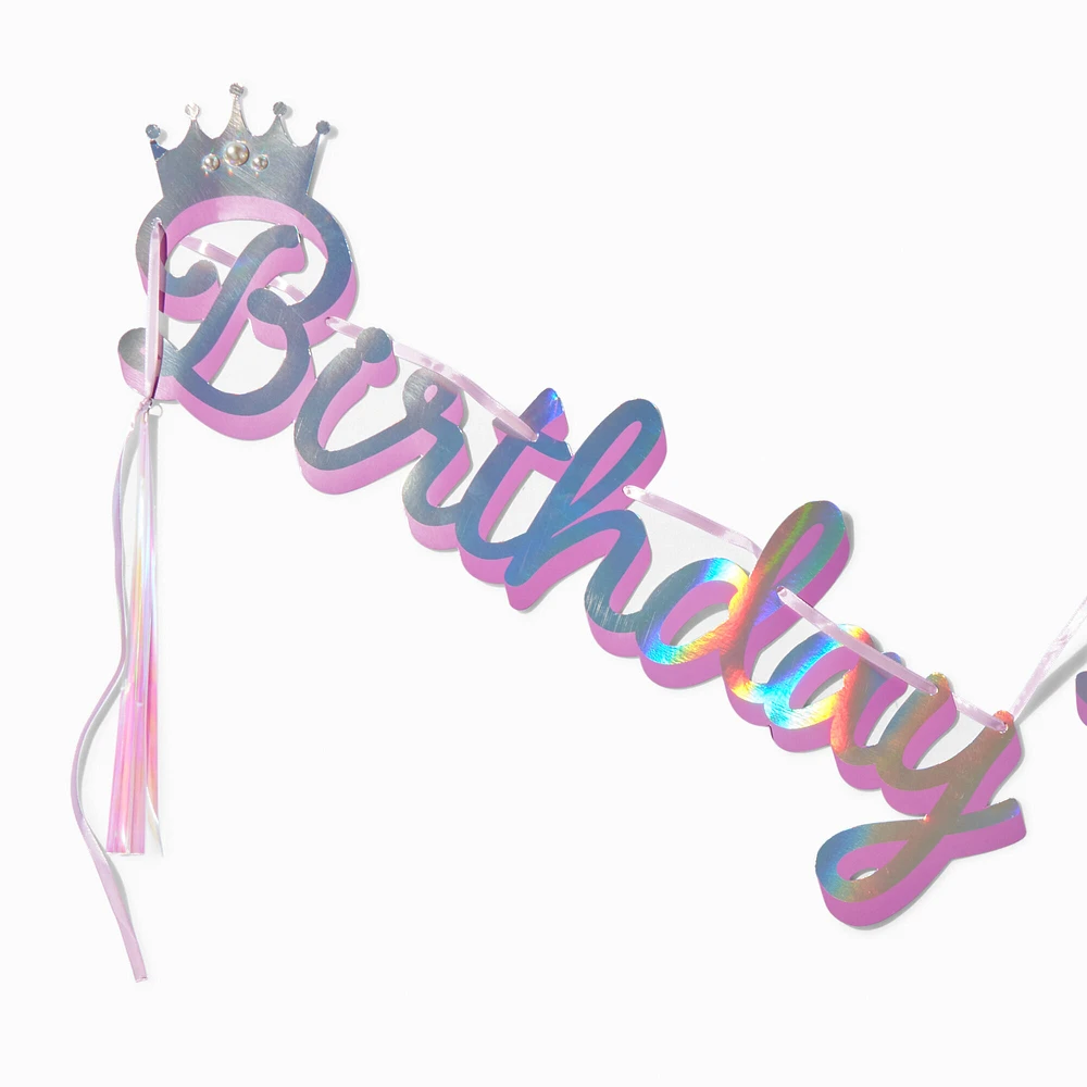 "Birthday Royalty" Party Banner