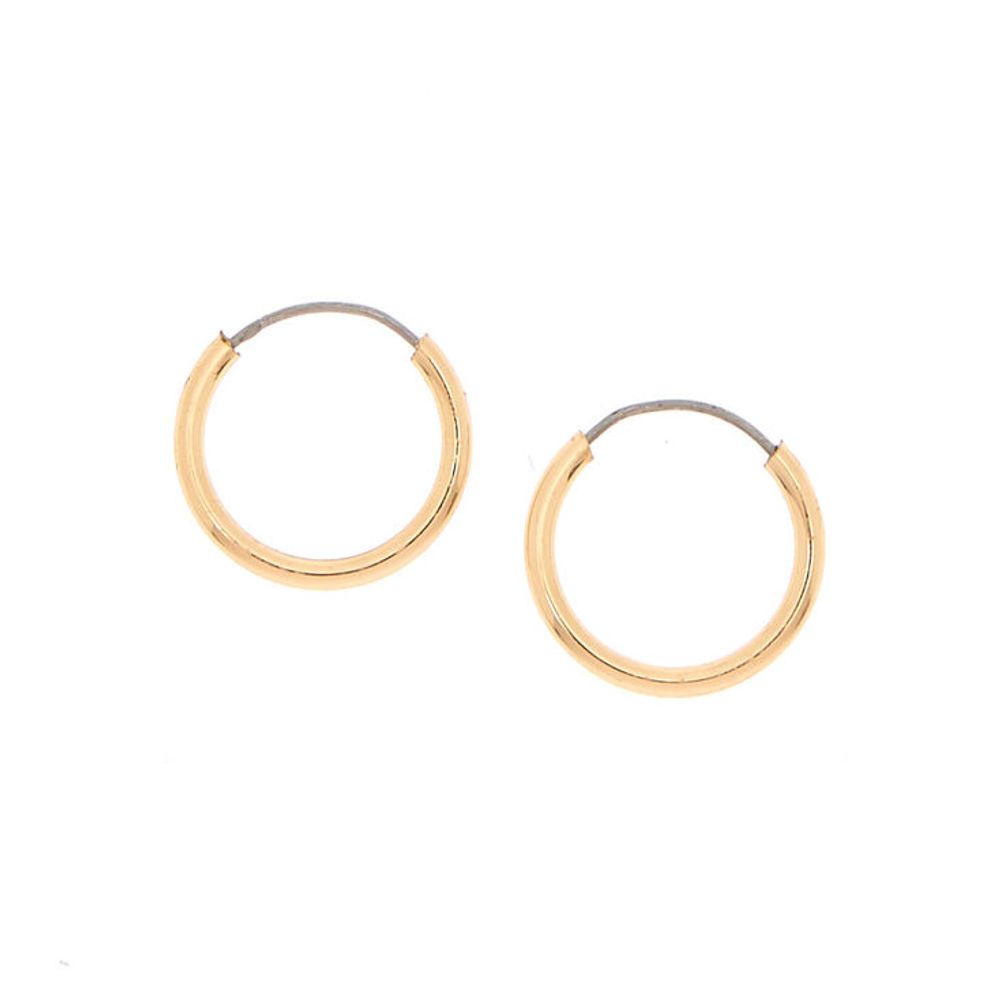 Gold 10MM Hoop Earrings