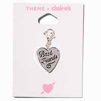 T H E M E x Claire's Silver-tone Best Friends Heart Charm