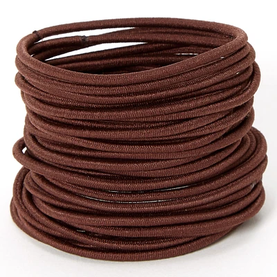 Brown Luxe Hair Ties - 30 Pack