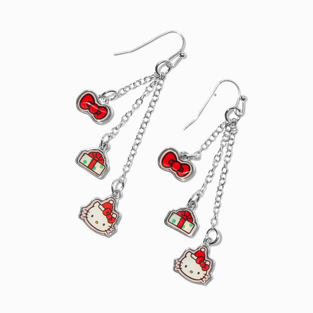 Hello Kitty® Christmas Linear Drop Earrings