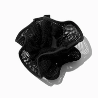 Black Mesh Hair Scrunchie
