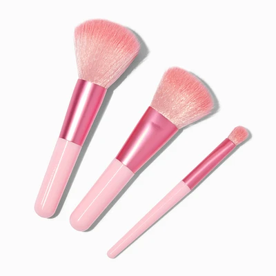 Pink Makeup Brush Set - 3 Pack