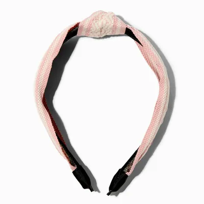 Blush Pink Woven Tribal Headband