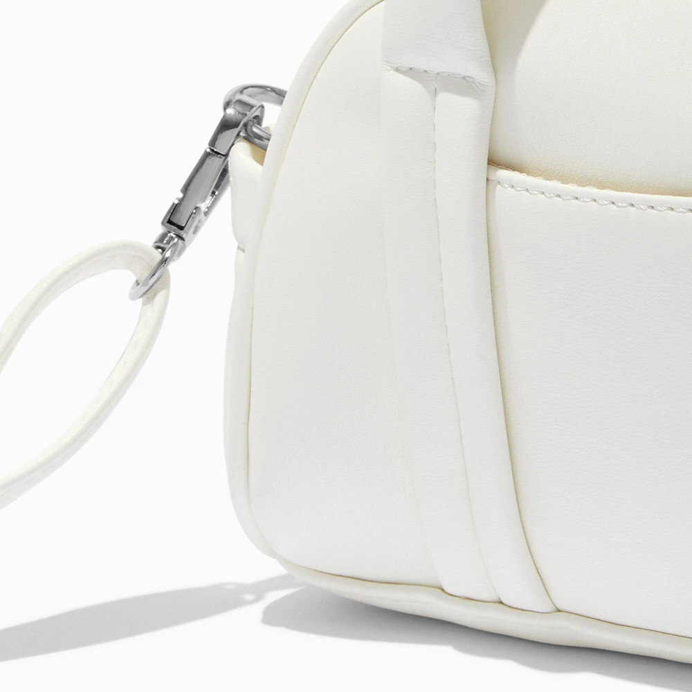 White Puffy Crossbody Bag