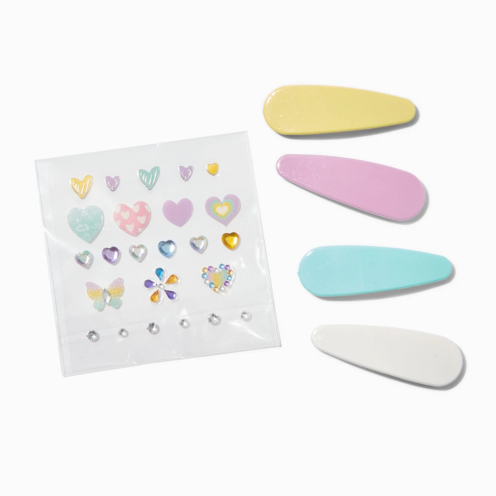 Claire's Club Make-It-Yourself Hair Snap Clips Kit