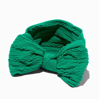Claire's Club Green Bow Headwrap