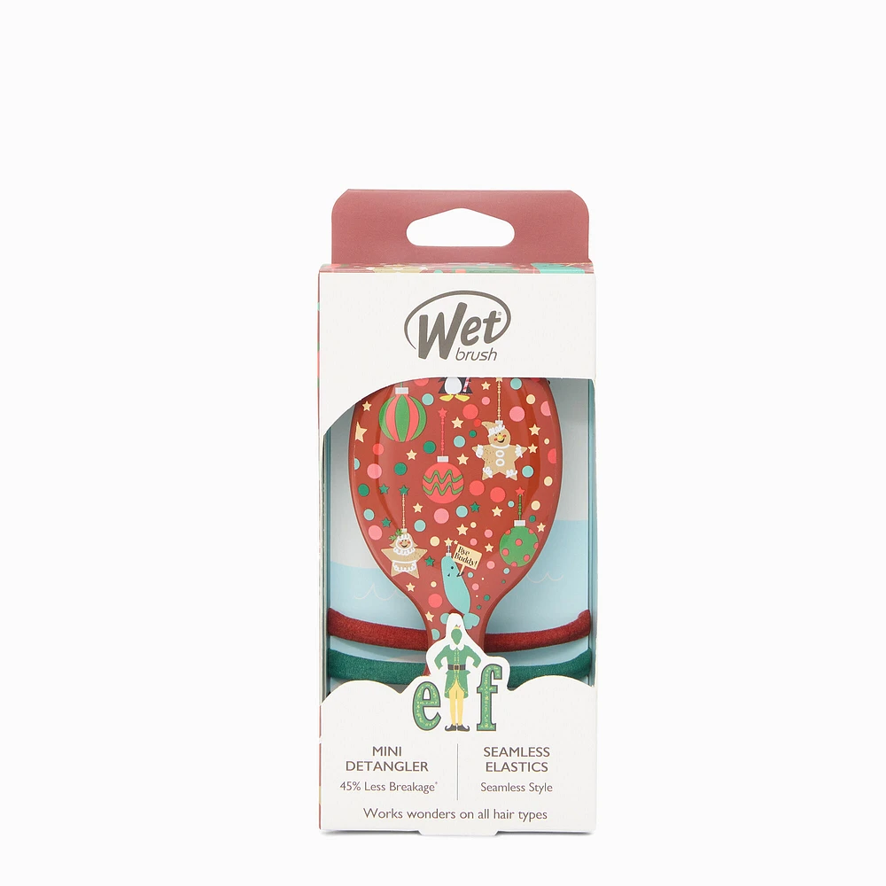 Wet Brush® x Elf™ Mini Original Detangler & Seamless Elastics