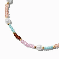 Beaded Faux Freshwater Pearl Necklace