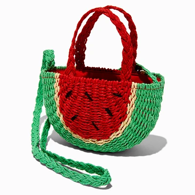 Watermelon Woven Crossbody Bag
