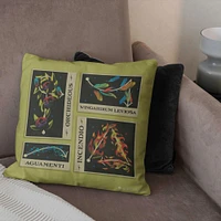 Harry Potter™ Spells Printed Throw Pillow (ds)