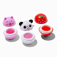 Strawberry Critters Flavored Lip Balm Pot Set - 3 Pack
