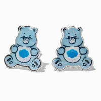 Care Bears™ Sterling Silver Enamel Grumpy Bear Stud Earrings