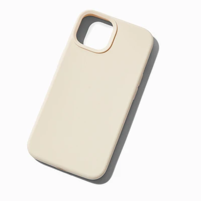 Solid Ivory Silicone Phone Case - Fits iPhone® 13/14/15 Pro