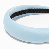 Light Blue Silk Puffy Headband