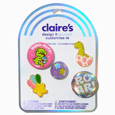 DIY Dinosaur Pin Set - 5 Pack