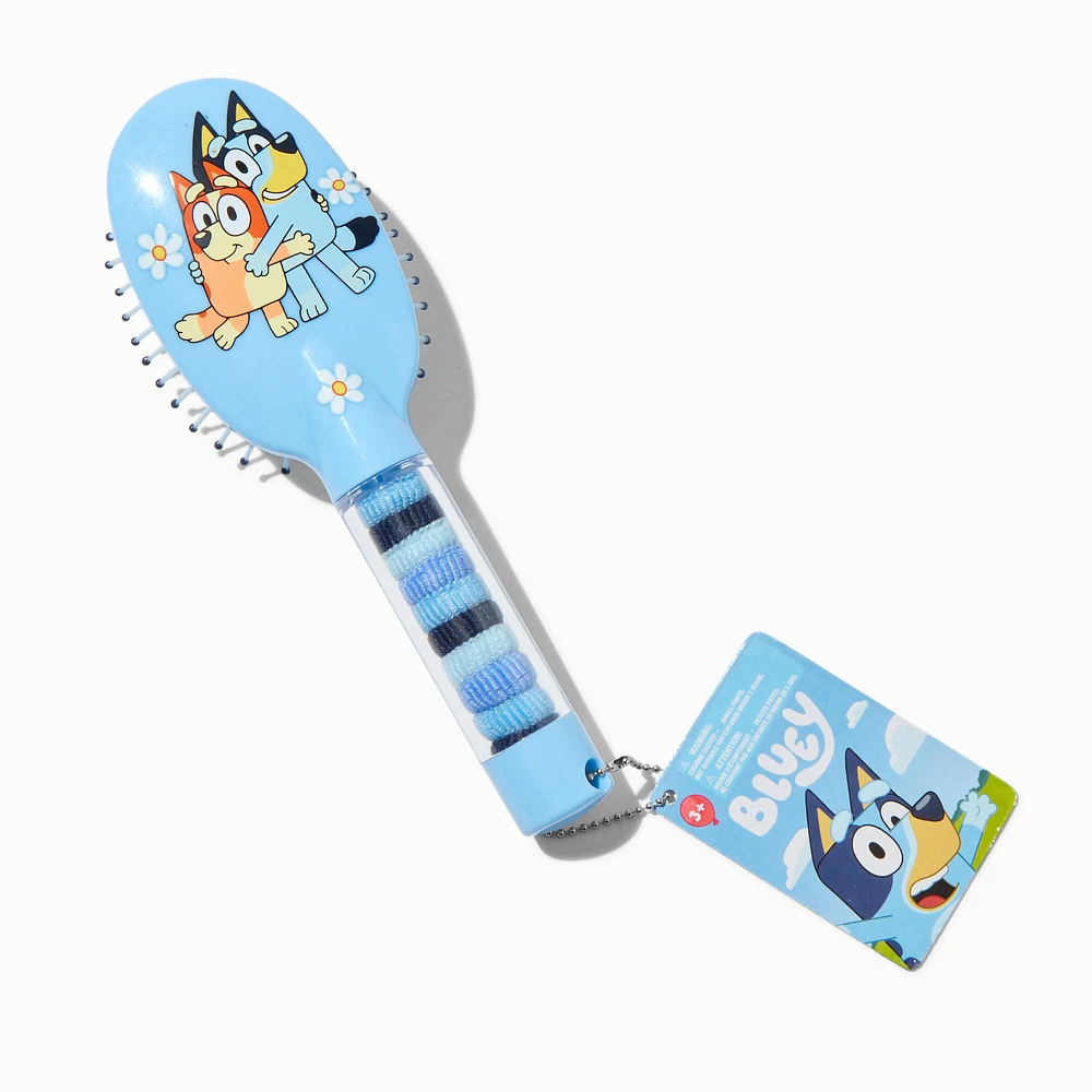 Bluey Paddle Hair Elastics & Hair Brush