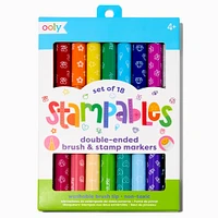 ooly® Stampables Double-Ended Brush & Stamp Markers - 18 Pack