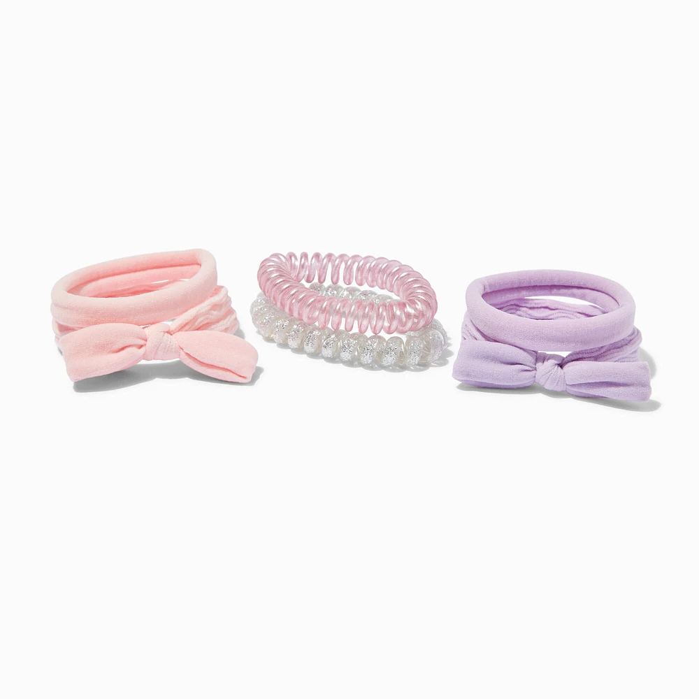 Pastel Mixed Hair Tie Set - 6 Pack